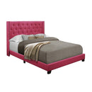 Homelegance Platform Upholstered Queen Bed SH215PNK-1* Queen Bed - Pink IMAGE 2