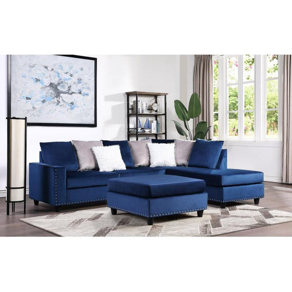 Homelegance Fabric 2 pc Sectional SH3187BLU-3/SH3187BLU-5 IMAGE 1