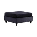 Homelegance Fabric Ottoman SH3187BLK-4 IMAGE 1