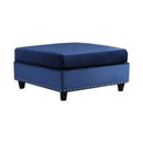 Homelegance Fabric Ottoman SH3187BLU-4 IMAGE 1