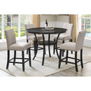 New Classic Furniture Round Crispin Counter Height Dining Table D162-CT-SMK IMAGE 5