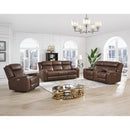 New Classic Furniture Atticus Reclining Fabric and Leather Look Sofa U2413-30-MCB IMAGE 5