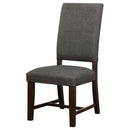 Coaster Furniture Twain 109142 Upholstered Dining Side Chair - Warm Grey (Set of 2) IMAGE 4