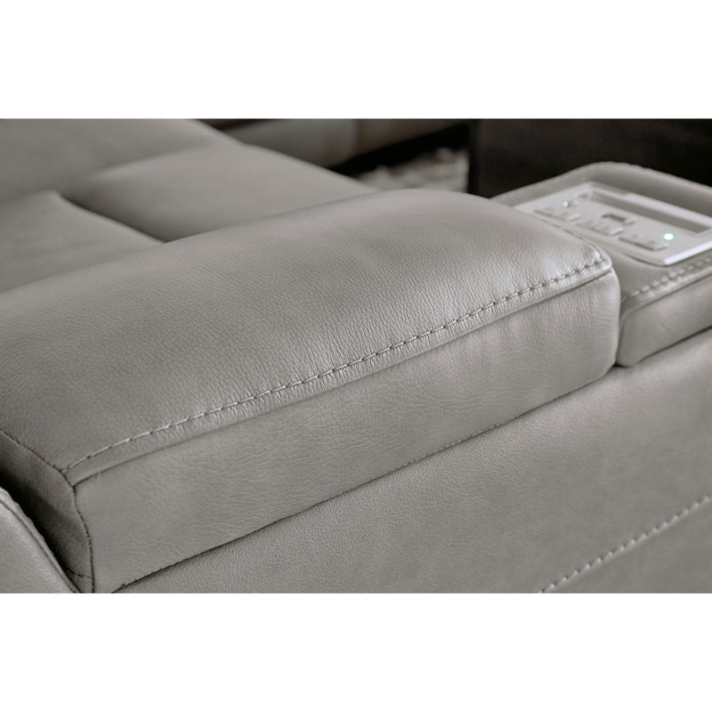  Signature Design by Ashley The Man-Den U8530515 Power Reclining Sofa with Adjustable Headrest IMAGE 12
