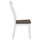 Coaster Furniture Kingman 109542 Wood Dining Side Chair - Distressed White (Set of 2) IMAGE 8