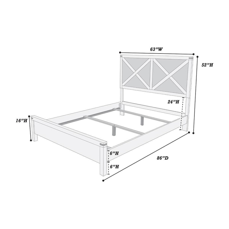 Poundex Queen Panel Bed F9547Q IMAGE 2