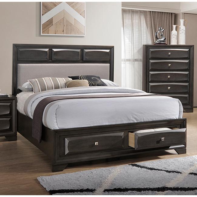 Poundex Queen Panel Bed F9397Q IMAGE 1