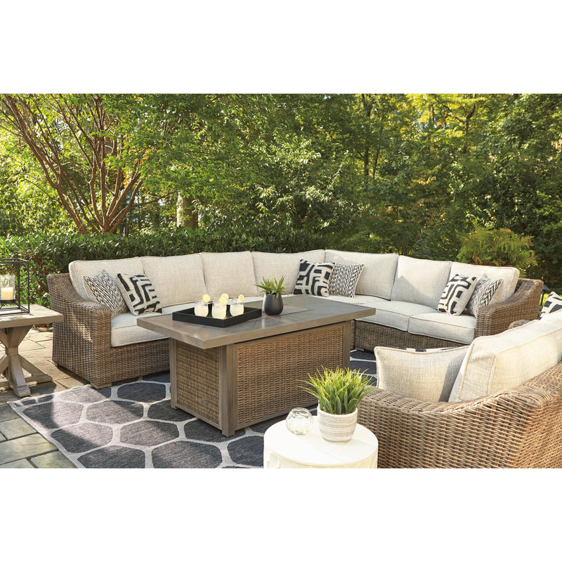  Signature Design by Ashley Beachcroft P791-773 Rectangular Fire Pit Table IMAGE 15