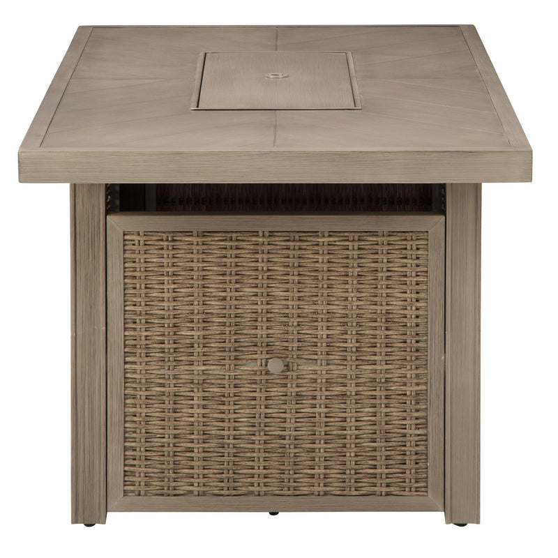  Signature Design by Ashley Beachcroft P791-773 Rectangular Fire Pit Table IMAGE 4