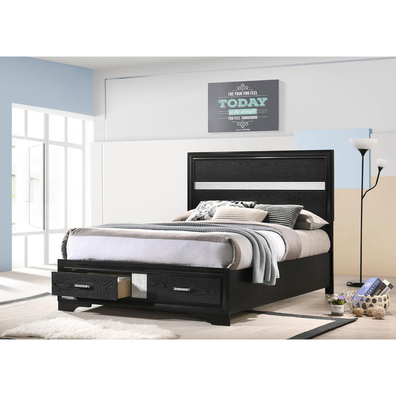 Coaster Furniture Miranda 206361F 51-inch Wood Full Storage Panel Bed - Black IMAGE 10