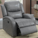 Poundex Power Leather Look Recliner F86023 IMAGE 1