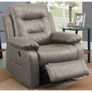 Poundex Power Leather Look Recliner F86025 IMAGE 1