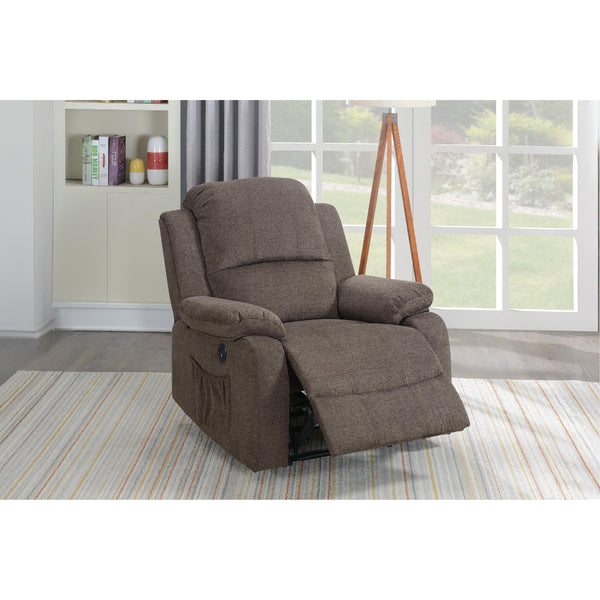 Poundex Power Fabric Recliner F86027 IMAGE 1