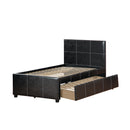 Poundex Twin Upholstered Panel Bed F9214T IMAGE 2