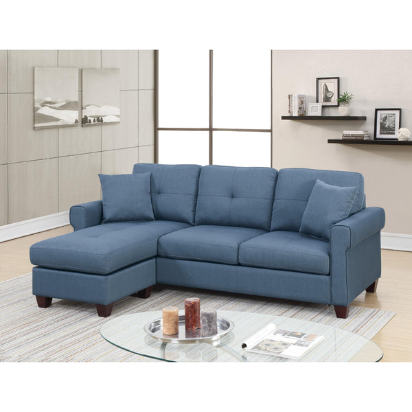 Poundex Fabric 2 pc Sectional F6573 IMAGE 1