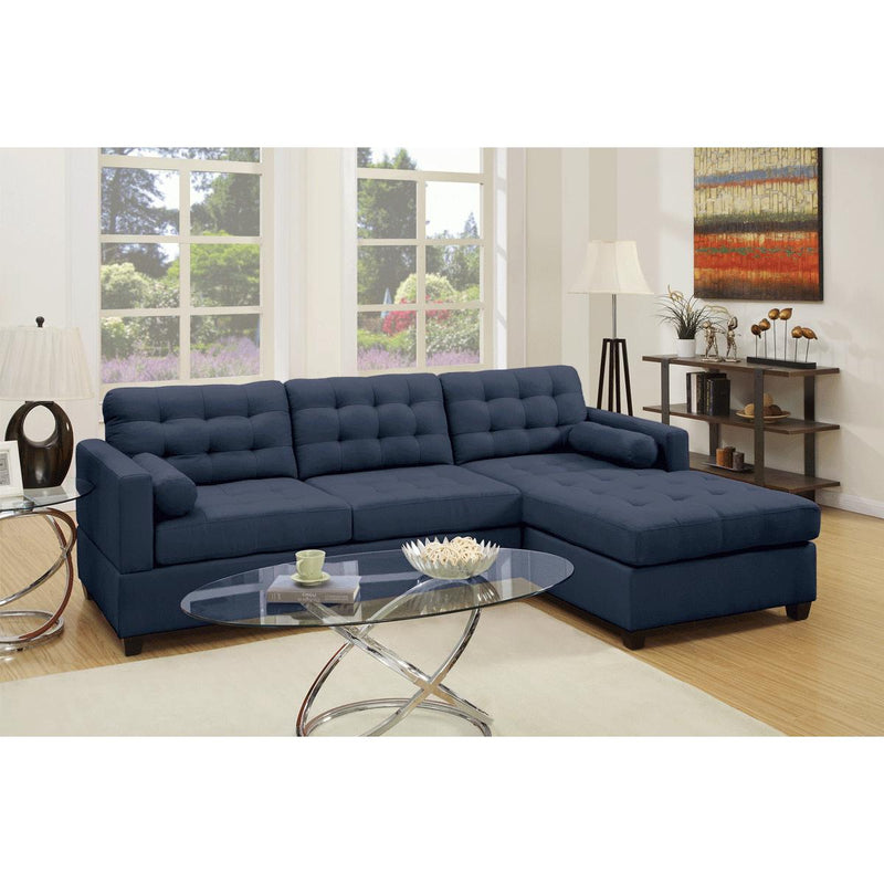 Poundex Fabric 2 pc Sectional F6584 IMAGE 1