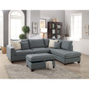 Poundex Fabric 3 pc Sectional F6542 IMAGE 1
