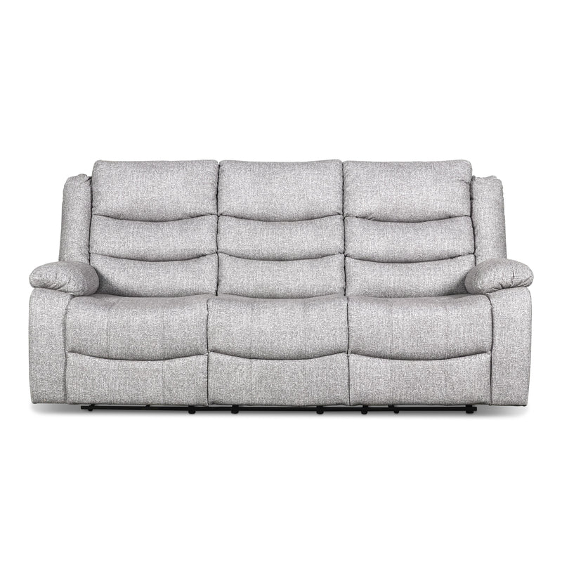 New Classic Furniture Granada Reclining Fabric and Leather Look Sofa U1598-30-AGY IMAGE 1