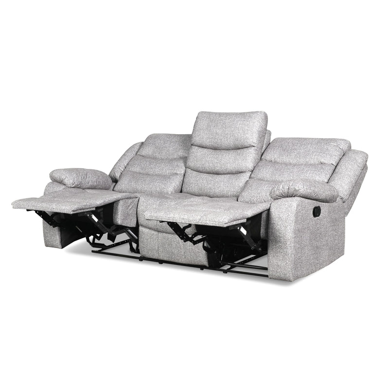 New Classic Furniture Granada Reclining Fabric and Leather Look Sofa U1598-30-AGY IMAGE 4