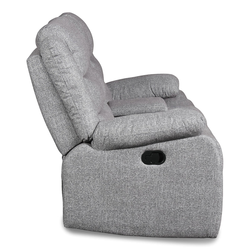 New Classic Furniture Granada Reclining Fabric and Leather Look Loveseat U1598-25-AGY IMAGE 6