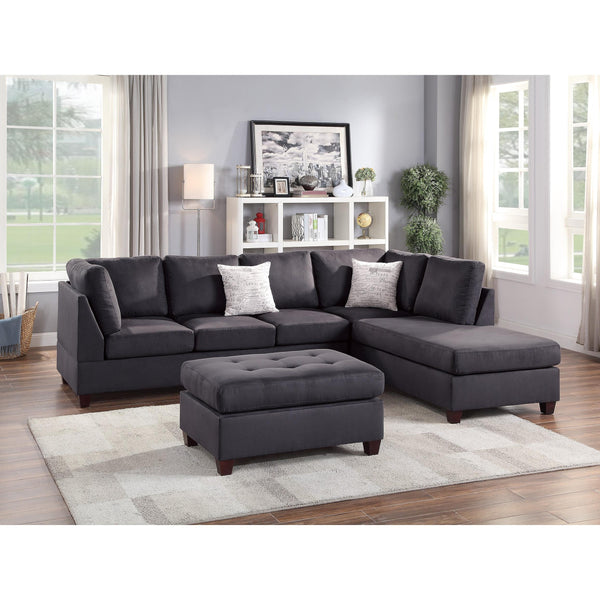 Poundex Fabric 3 pc Sectional F6423 IMAGE 1