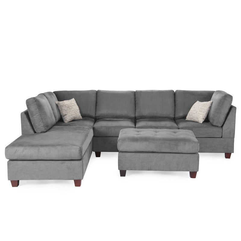 Poundex Fabric 3 pc Sectional F6424 IMAGE 2