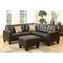 Poundex Bonded Leather 4 pc Sectional F6934 IMAGE 1