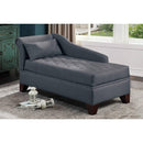 Poundex Fabric Chaise F1673 IMAGE 2
