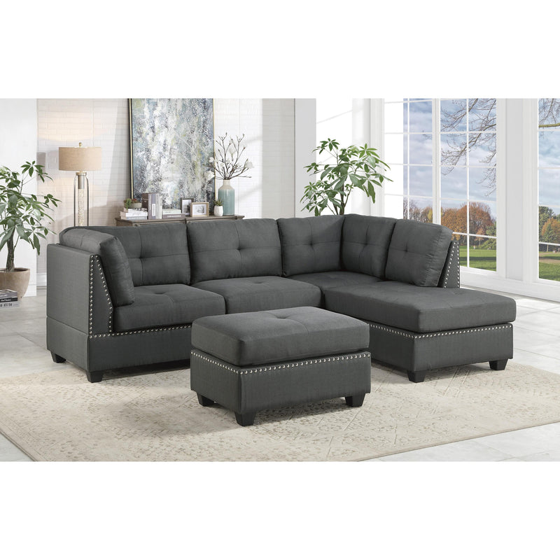 Homelegance Dasha Fabric Ottoman 9566DG-4 IMAGE 3
