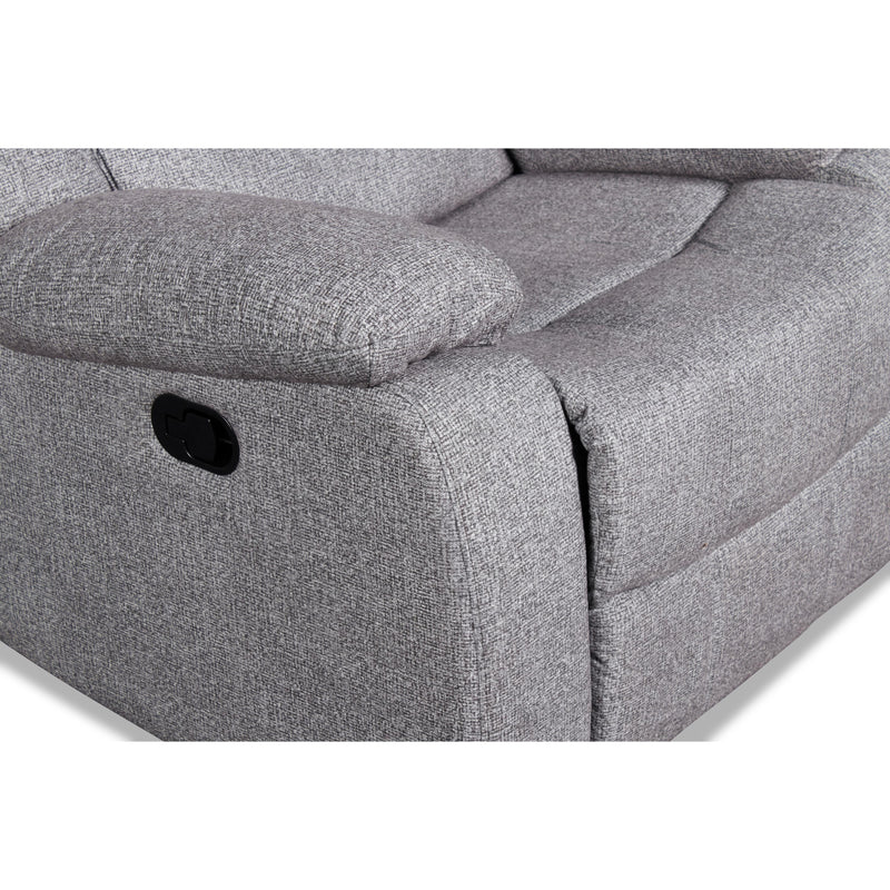 New Classic Furniture Granada Glider Fabric and Leather Look Recliner U1598-13-AGY IMAGE 7