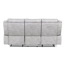 New Classic Furniture Granada Power Reclining Fabric and Leather Look Sofa U1598-30P1-AGY IMAGE 5