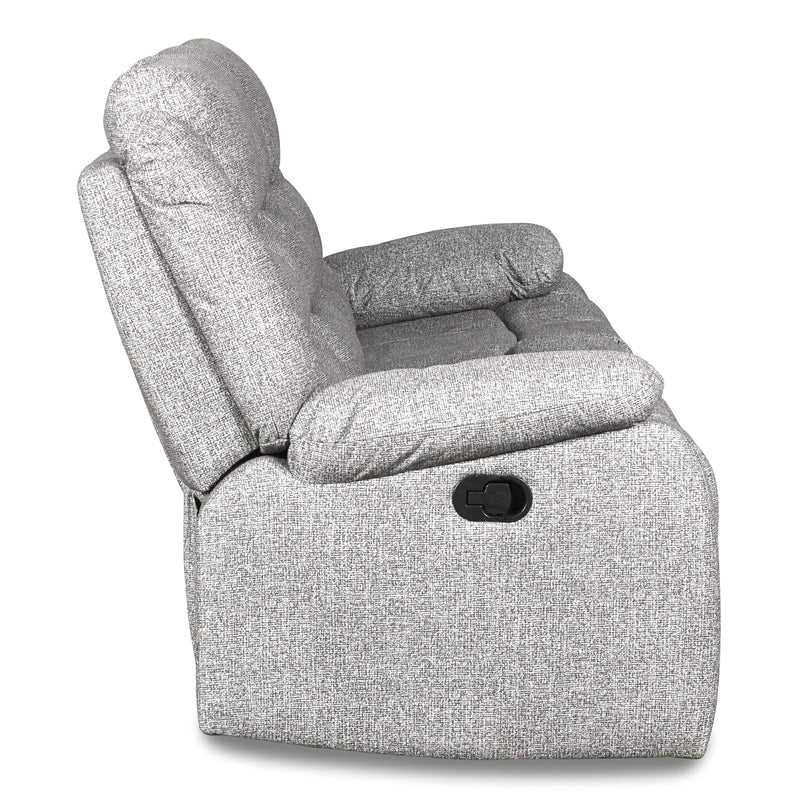 New Classic Furniture Granada Power Reclining Fabric and Leather Look Sofa U1598-30P1-AGY IMAGE 6