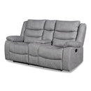 New Classic Furniture Granada Power Reclining Fabric and Leather Look Loveseat U1598-25P1-AGY IMAGE 2