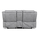 New Classic Furniture Granada Power Reclining Fabric and Leather Look Loveseat U1598-25P1-AGY IMAGE 5