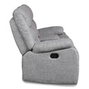 New Classic Furniture Granada Power Reclining Fabric and Leather Look Loveseat U1598-25P1-AGY IMAGE 6