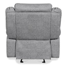 New Classic Furniture Granada Power Glider Fabric and Leather Look Recliner U1598-13P1-AGY IMAGE 5