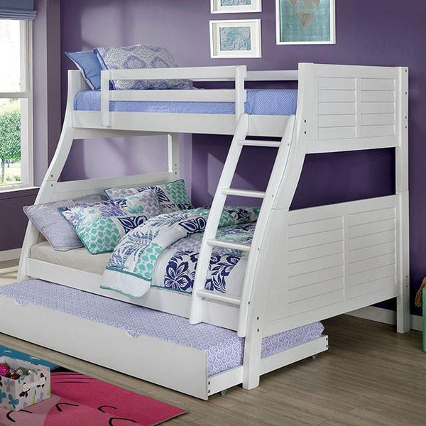 Furniture of America Kids Beds Bunk Bed CM-BK963WH-BED IMAGE 1