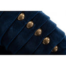 VIG Furniture Divani Casa Palomar Stationary Fabric Loveseat Divani Casa Palomar 75534 Loveseat - Blue/Brass IMAGE 3