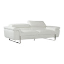 VIG Furniture David Ferarri Highline Italian Stationary Leather Sofa David Ferarri Highline Italian 71503 Sofa - White IMAGE 1