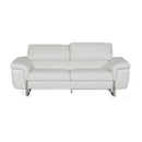 VIG Furniture David Ferarri Highline Italian Stationary Leather Loveseat David Ferarri Highline Italian 71503 Loveseat - Snow White IMAGE 1