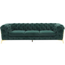 VIG Furniture Divani Casa Sheila Stationary Fabric Sofa Divani Casa Sheila 77575 Sofa - Emerald Green IMAGE 1
