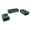 VIG Furniture Divani Casa Sheila Stationary Fabric Chair Divani Casa Sheila 77575 Chair - Emerald Green IMAGE 5