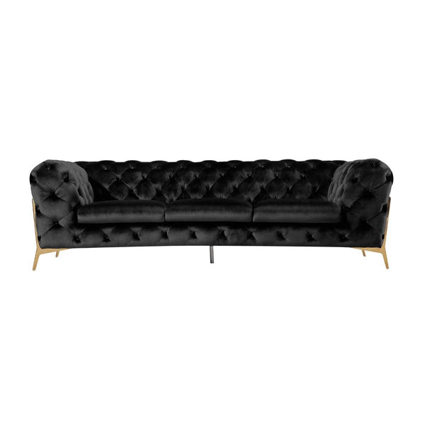 VIG Furniture Divani Casa Sheila Stationary Fabric Sofa Divani Casa Sheila 75345 Sofa - Black IMAGE 1