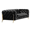 VIG Furniture Divani Casa Sheila Stationary Fabric Loveseat Divani Casa Sheila 75345 Loveseat - Black IMAGE 1