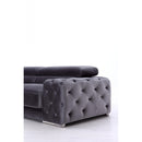 VIG Furniture Divani Casa Trisha Stationary Fabric Sofa Divani Casa Trisha 74334 Sofa - Grey IMAGE 3