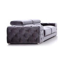 VIG Furniture Divani Casa Trisha Stationary Fabric Loveseat Divani Casa Trisha 74334 Loveseat - Grey IMAGE 1