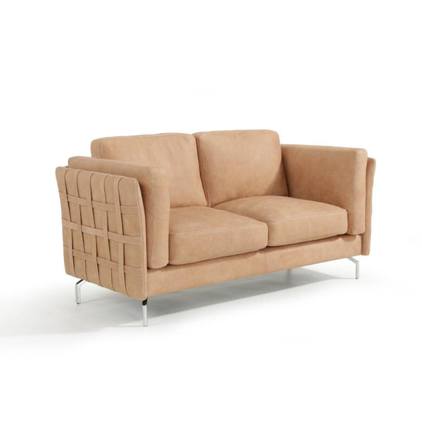 VIG Furniture Estro Salotti Jenny Stationary Leather Loveseat Estro Salotti Jenny 70634 Loveseat - Africa Terra Cat IMAGE 1