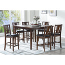 New Classic Furniture Square Dixon Counter Height Dining Table D1426-12 IMAGE 2