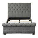 Homelegance Crofton Queen Upholstered Sleigh Bed 1549GY-1* IMAGE 2