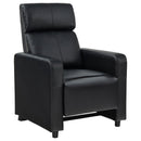 Coaster Furniture Toohey Leather Look Reclining Home Theater Seating with Wall Hugger 600181-S3A IMAGE 3
